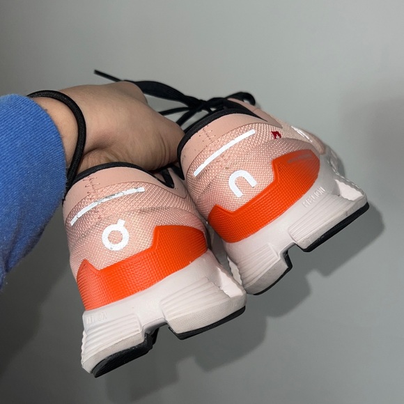 On Running Women's Peach and Coral Sneakers - Picture 11 of 13